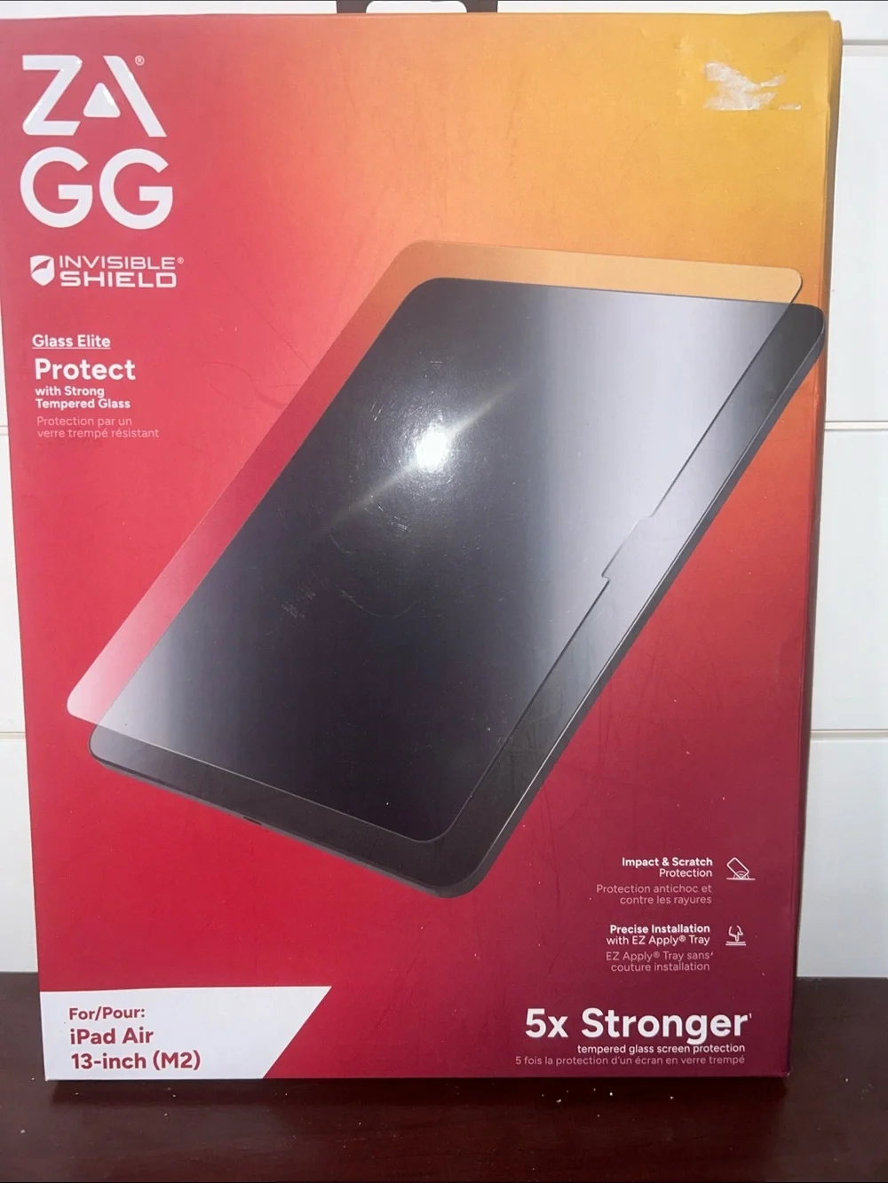 Glass Elite Protect Tempered Screen Protector for iPad Air 13-inch (M2) - Red